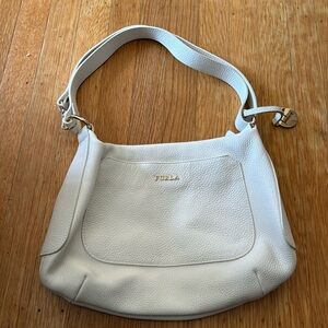 Furla Hand/crossover bag off white excellent condition 12”x9”